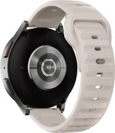 Starlight - 20mm robuuste siliconen sporthorlogeband compatibel met Samsung Galaxy Watch 6 5 4 40mm 44mm, Galaxy Watch 5 Pro Band 45mm / horloge 6 4 klassieke band 42mm 46mm 43mm 47mm / Active 2