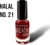 Halal Nagellak - BreathEasy - nagellak no. 21 - waterdoorlatend - luchtdoorlatend - Halal