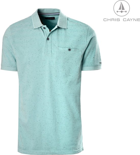Polo homme Chris Cayne - polo homme - 3078 - turquoise - manches courtes - taille XL