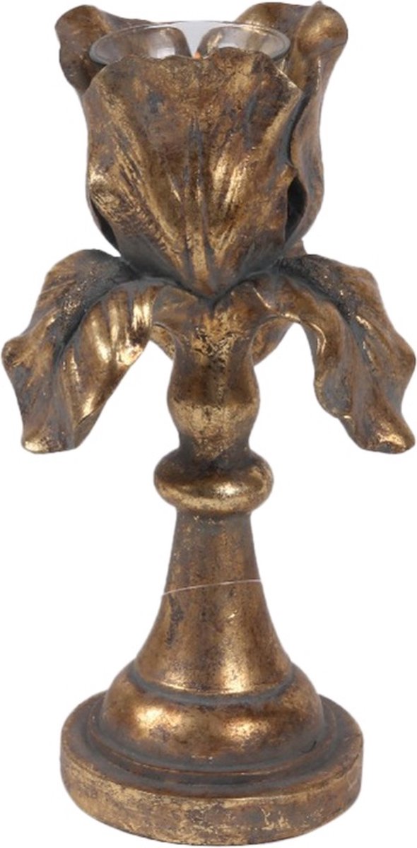 Baroque Theelicht Theelichthouder resin 25 cm 25x12x13 Polyresin