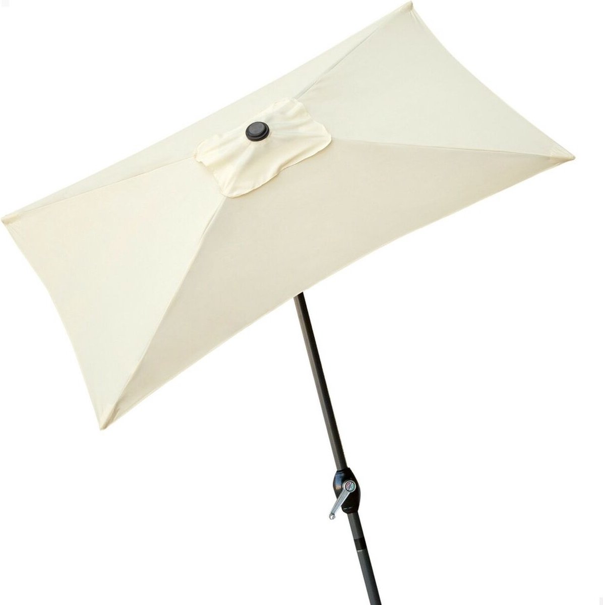 Parasoll Aktive 200 x 235 x 120 cm Aluminium Crème
