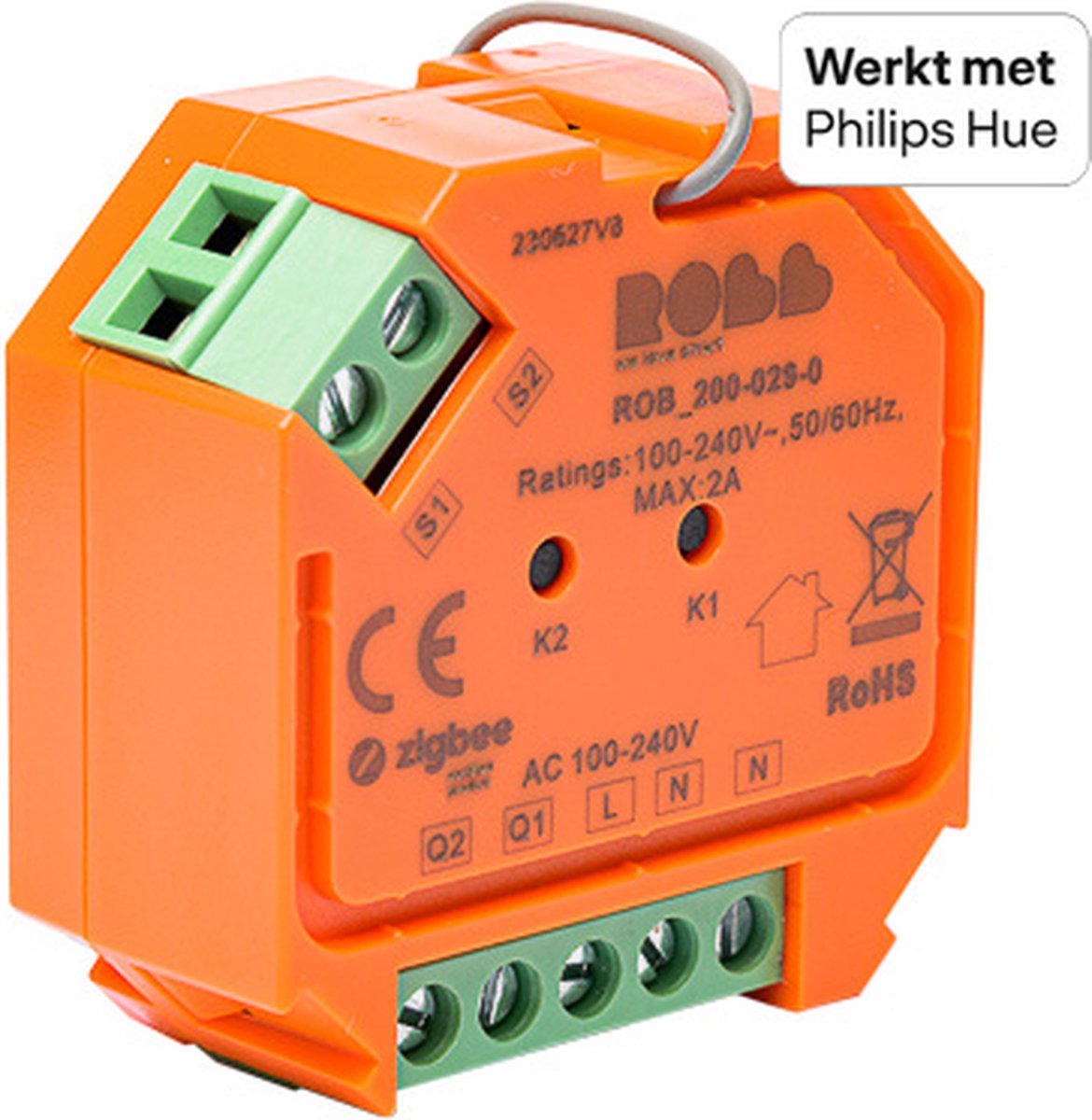 zigbee Schakelaar voor rolluiken, besturingsmodule voor elektrische rolluiken, Smart Life/Tuya, Smart Switch compatibel met Alexa/Google Home, perfect voor gordijnen, jaloezieën (1
