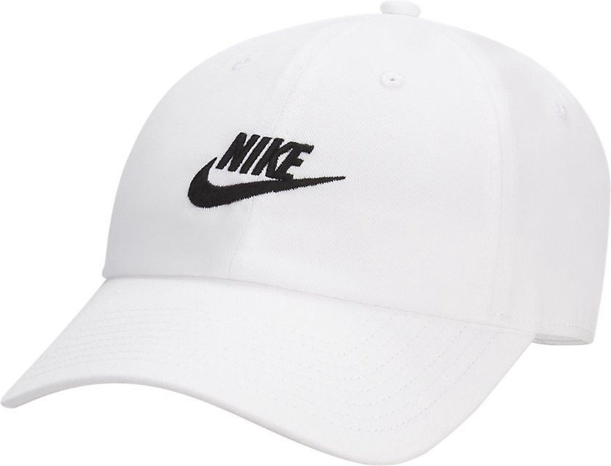 Nike Dri-FIT Club Ongestructureerde Futura Wash Cap /M Wit