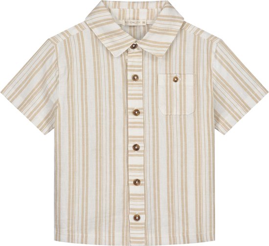 Kids Gallery baby blouse - Jongens - Bisquit - Maat 68