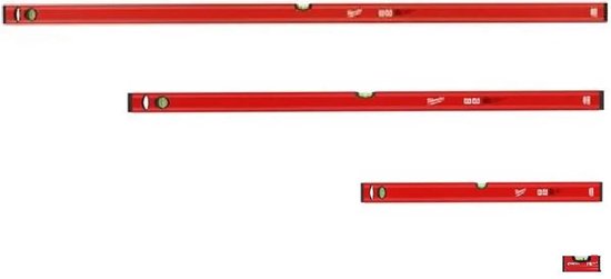 Spirit levels slim 180/120/60/10Cm 4Pc