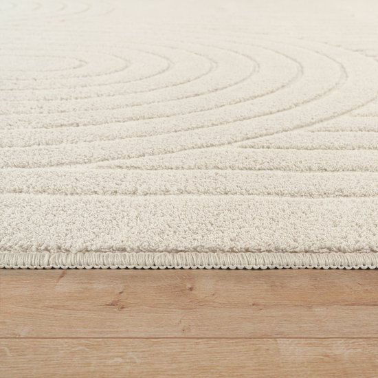 Paco Home Vloerkleed Woonkamer Laagpolig Patroon Scandinavisch Boho Patroon Geometrisch, Maat:200x280 cm, Kleur:Beige 6 Paco Home Vloerkleed Woonkamer Laagpolig Patroon Scandinavisch Boho Patroon Geometrisch, Maat:200x280 cm, Kleur:Beige 6