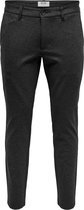 Only & Sons Heren Chino Broek ONSMARK tapered Grijs Volwassenen