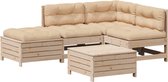 vidaXL-5-delige-Loungeset-met-kussens-massief-grenenhout