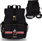 Mickey Mouse Disney Zwarte rugzak, kleine damesrugzak 28x15x23cm