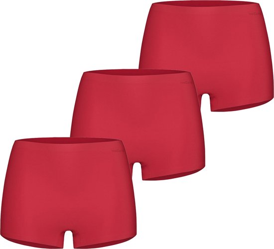 Ten Cate Secrets Short - Pack de 3 - Rouge - Taille L - Sous-vêtements sans couture Femme