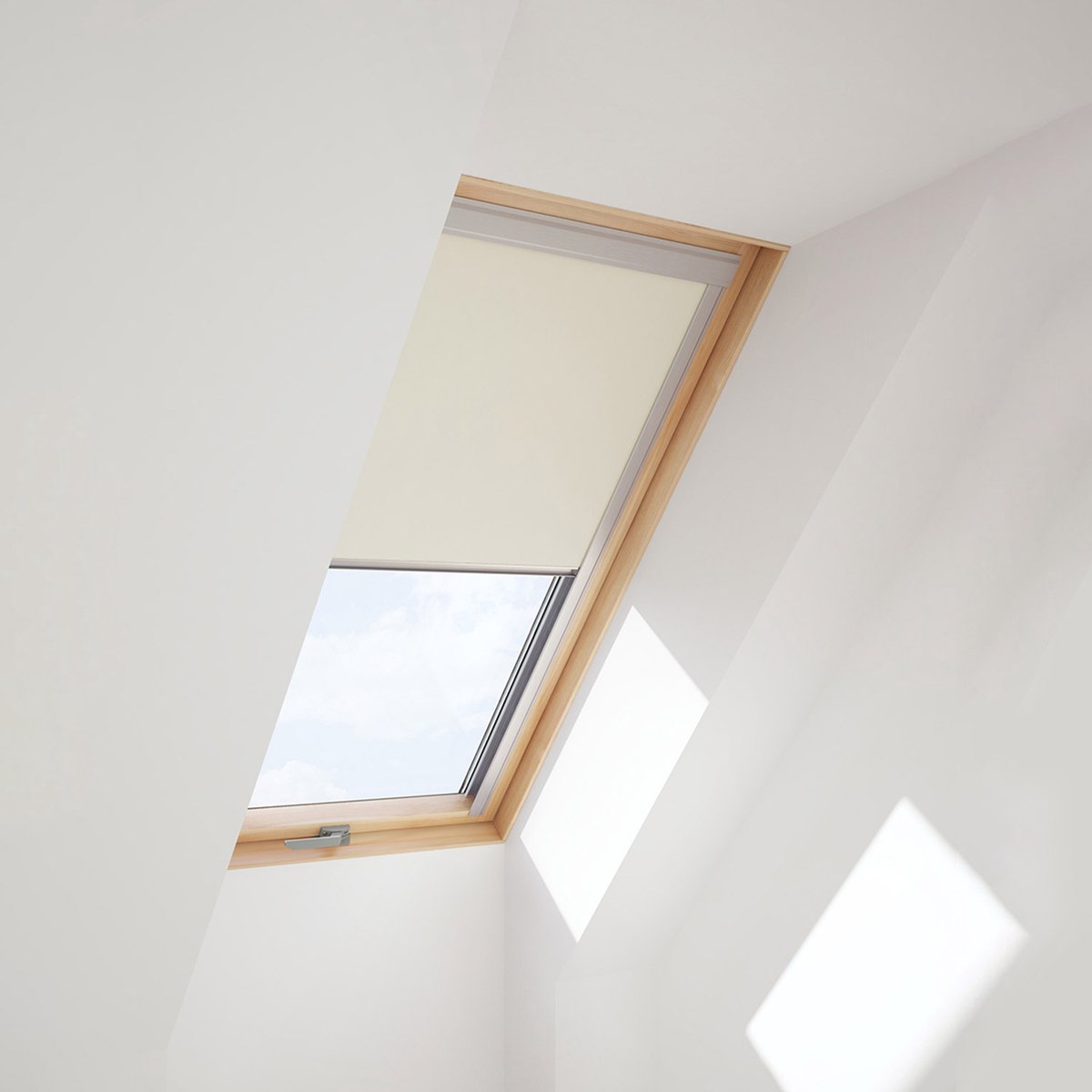 Dakraam Verduisterend Rolgordijn passend op VELUX UK08, Beige