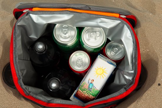 Oveggo Coolpack - Koeltas Rugzak - Waterdichte Isolatie - Koelrugzak - Groot Volume - Duurzaam Rood-Zwart Design - Comfortabele Schouderbanden - Ideaal voor Camping & Picknick van Oveggo — afbeelding 2