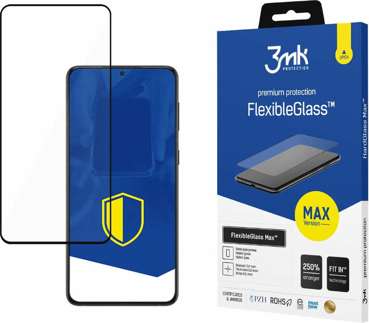 Hybride glas voor Samsung Galaxy S23 5G – 3mk FlexibleGlass Max