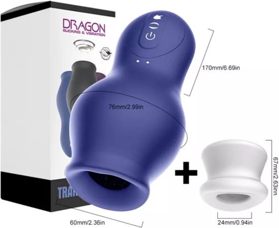 AnnaToys Dragon Blauw - Automatische Masturbator Voor Mannen, Orale & Vaginale... | bol AnnaToys Dragon Blauw - Automatische Masturbator Voor Mannen, Orale & Vaginale... | bol