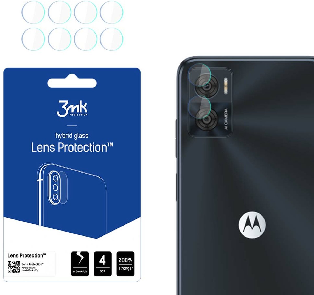 Motorola Moto E22/E22i - 3mk Lens Protection