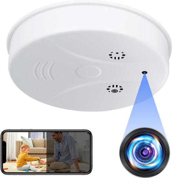 Verborgen Rookmelder HD 1080P WiFi Spy Camera 5G/2.4G