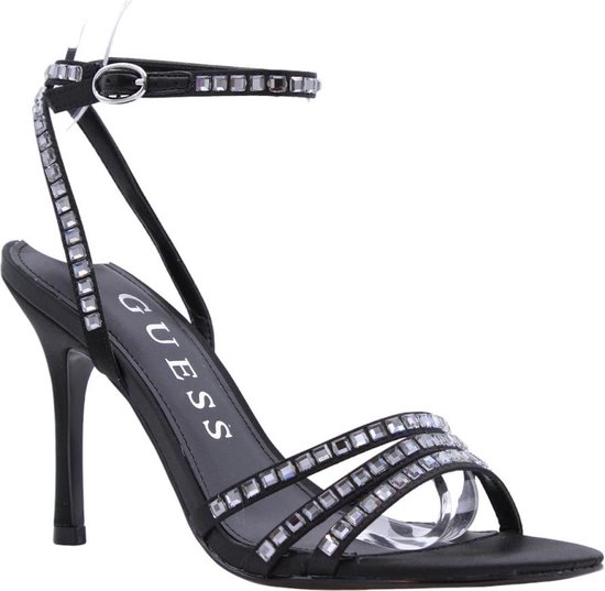 GUESS Ladies HammiSandal, black 001, 38.5 EU