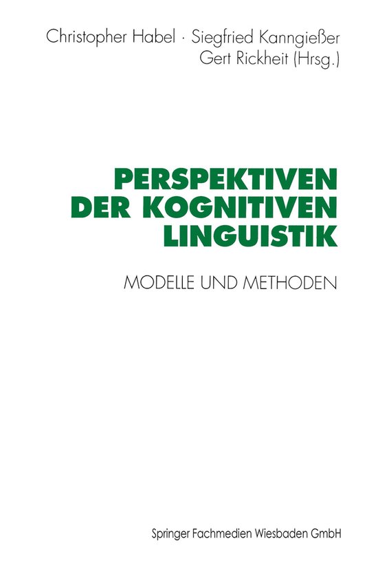Perspektiven Der Kognitiven Linguistik - cover