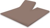 Eleganzzz Splittopper Hoeslaken Katoen Perkal - Taupe - 180x200cm - Split Enkel - Single Split Topper - Hoeslakens - Lits Jumeaux