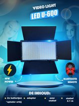 LuminexPro U600 - studiolamp - fotografie accessoires - statief. 75-2.1 meter hoog - beter dan ringlamp - bluetooth afstandbediening - softbox studiolamp 3200k tot 5600k - 40 W - mini statief - Studio lamp
