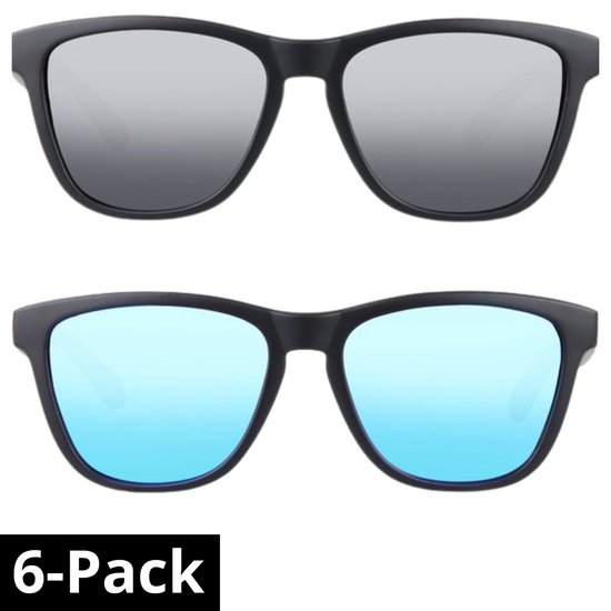 Cartel Wear 6- pack zonnebril heren | zonnebril dames | Unisex | Gepolariseerd | UV400