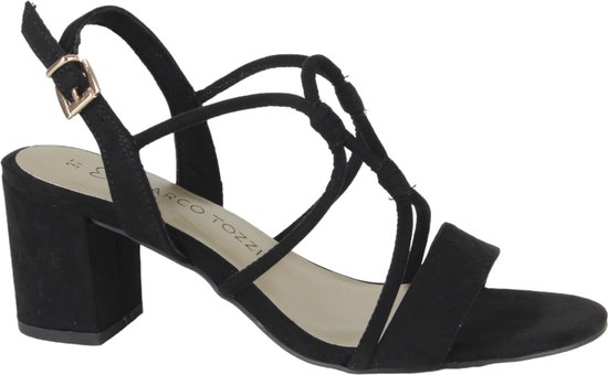 Marco Tozzi 2-28308-42-001 dames sandalen gekleed maat 40 zwart