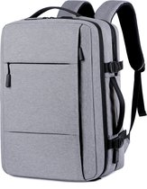 KOSMOS - Reistas - 40x15x30 - Rugzak voor handbagage - Cabinetas onder de stoel - Unisex - lichtgewicht – Schooltas - USB - Grijs