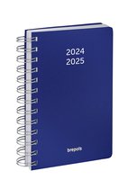 Brepols agenda 2024-2025 - POLYPROP - PP - Dagoverzicht - Blauw - 11.5 x 16.9 cm