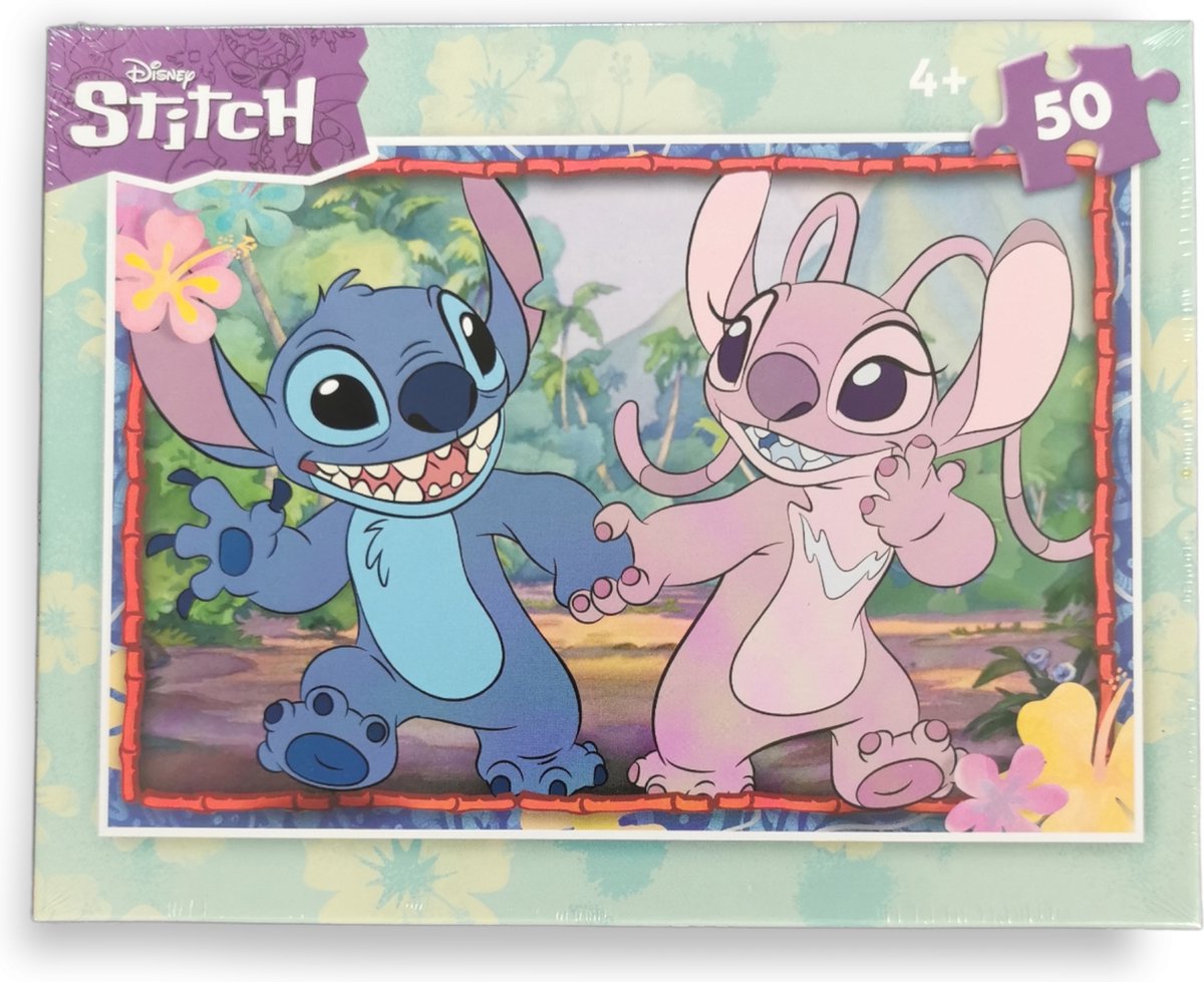 Disney Stitch Puzzel - 50 stukjes - Stitch - Angel - 4 jaar - Puzzelen - Lilo en Stitch
