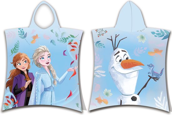 Disney Frozen poncho, Happy - 50 x 115 cm - Katoen