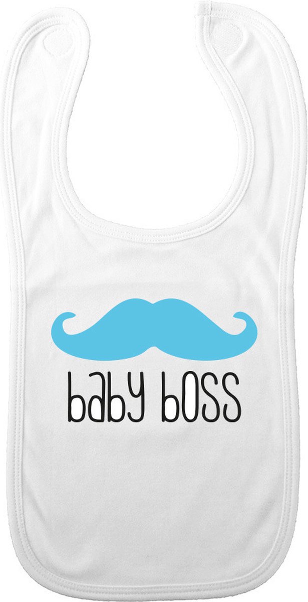 Goedkoopste Bellatio Decorations Baby slabbetje - blauw - baby boss - kraam cadeau - slab/morsdoek