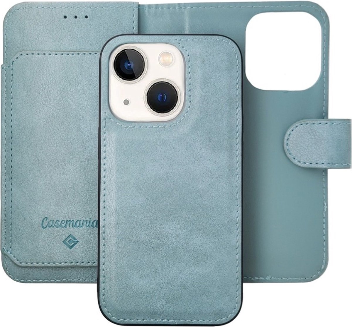 Casemania – iPhone 15 Plus en 14 Plus – Bookcase incl. Pasjeshouder 2 in 1
