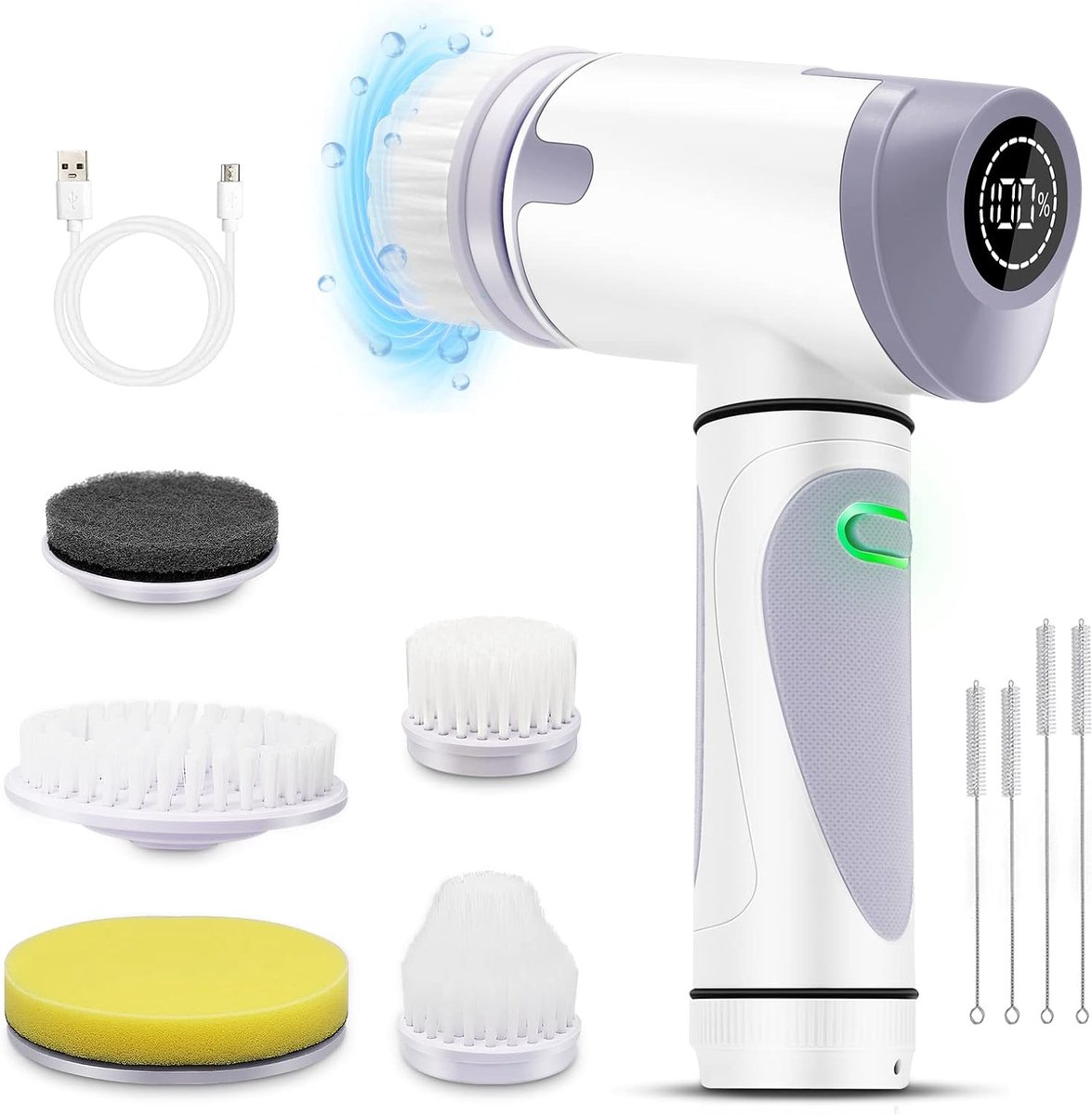 Goedkoopste Elektrische Schoonmaakborstel - Elektrische Schrobborstel - Electrische Schoonmaakborstel - Elektrische Scrubber - Elektrische Afwasborstel