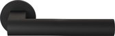Deurkruk op rozet - Zwart - RVS - GPF bouwbeslag - GPF3145.61-00 zwart Deurklink Umu op ronde