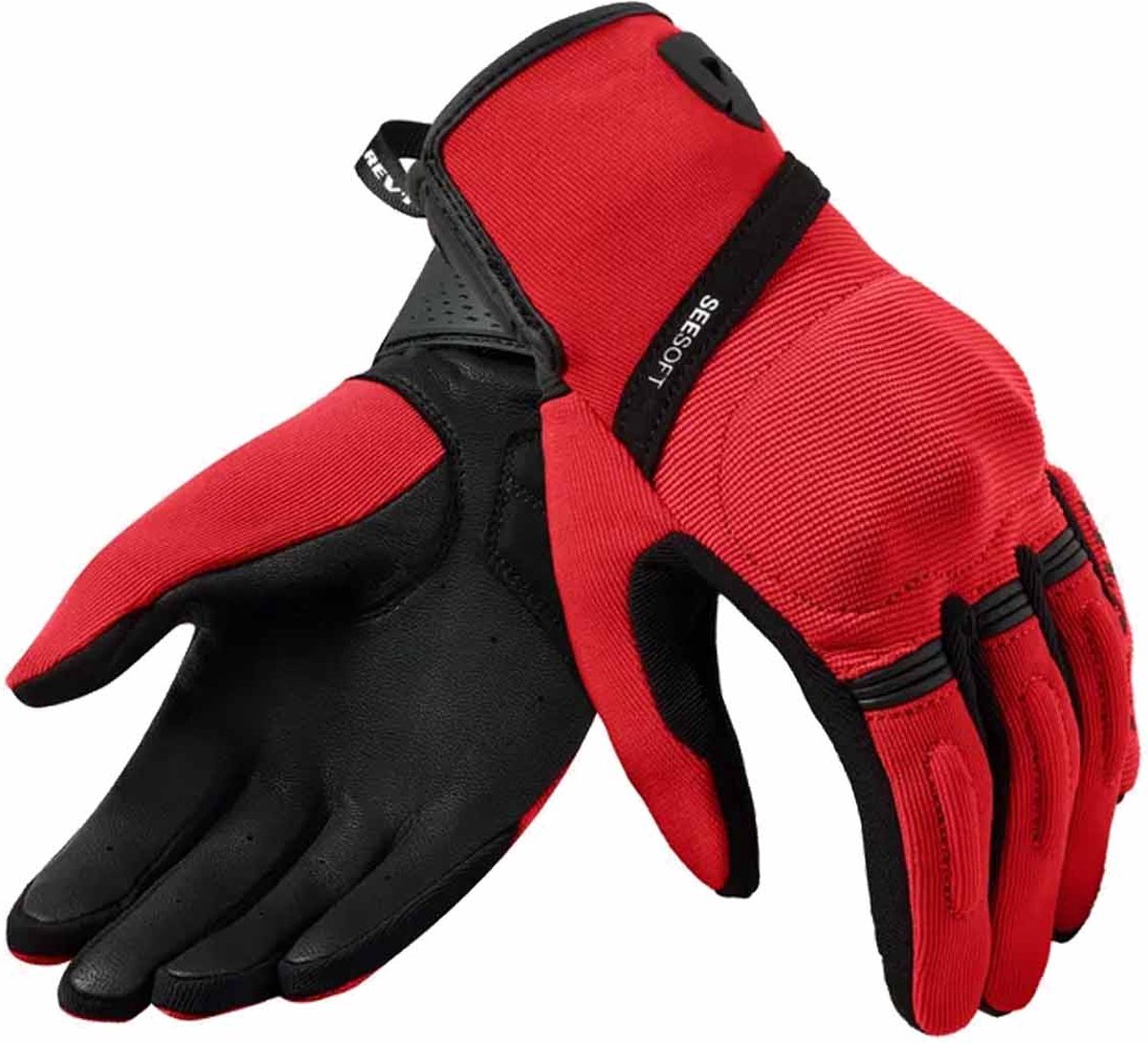 REV'IT! Gloves Mosca 2 Ladies Red Black XL - Maat XL - Handschoen