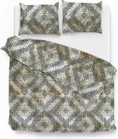 Luxe katoen dekbedovertrek Tuva - tweepersoons (200x200/220) - uniek dessin - zacht en ademend - fijn geweven - hoogwaardig kwaliteit
