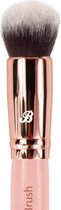 Boozyshop ® Poeder Kwast Pink & Rose Gold - Large Angled Buffer Brush - Voor het aanbrengen van contour, bronzer en blush - Make-up Kwasten - Hoge kwaliteit Poederkwast