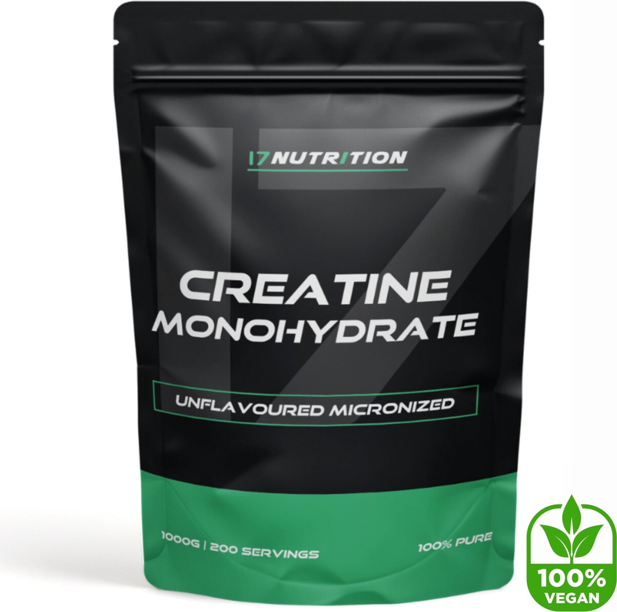 Goedkoopste Creatine Monohydraat | 500 Gram | Micronized | Smaakloos | 200 Mesh | 17Nutrition