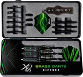 XQ MAX Brass blackline darts giftset - 26delig - zwart/groen