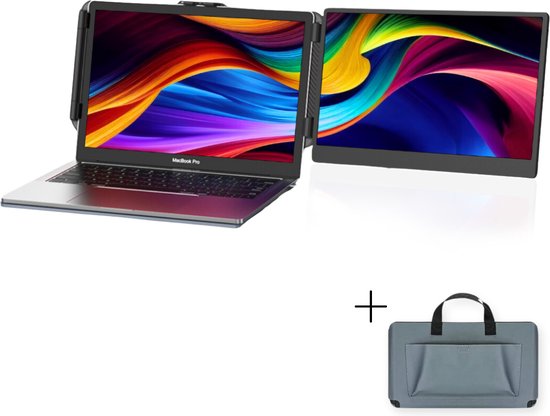 Dirmo S1 Portable Monitor - Extra Draagbaar scherm 14.1 inch - Plug & Play -...