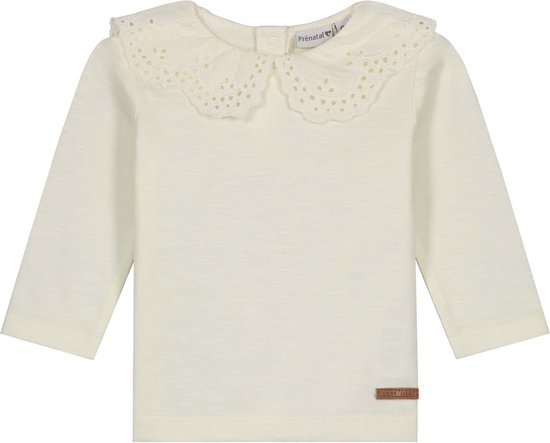 Prénatal baby shirt - Meisjes - Dark Off-White - Maat 68