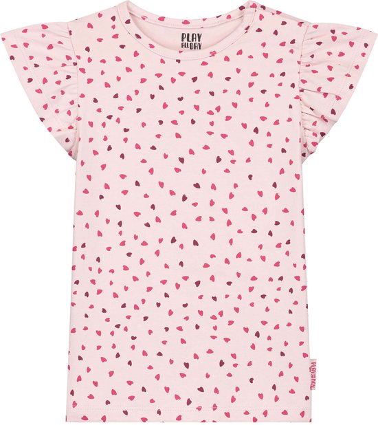 Play All Day baby T-shirt - Meisjes - Sugar Pink - Maat 56