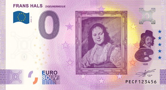 Billet de 0 Euro 2024 - 6 Frans Hals Fille gitane