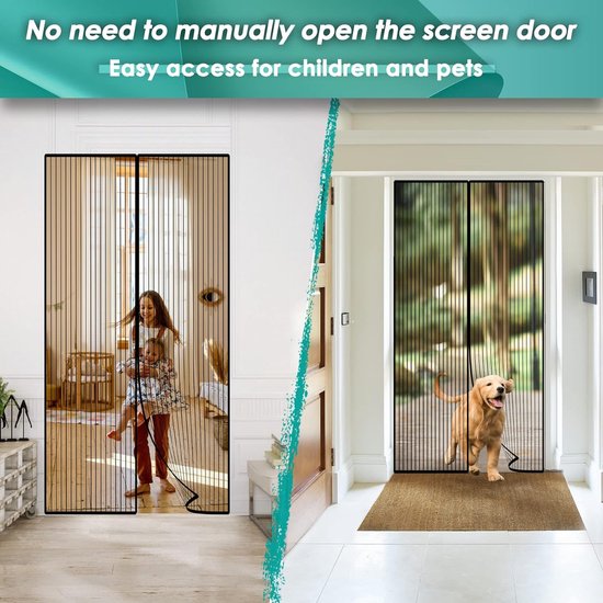 tesa Insect Stop magnetische deurhor 80 x 200 cm antraciet kopen? | Hordeuren