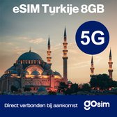 Turkije eSIM - 8GB - Prepaid Simkaart - 42 Dagen - 4G & 5G - GoSIM