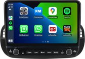 Carplay autoradio voor Fiat 500 zwart | Elegant design | 2007 t/m 2015 | Android 13 | Draadloos Apple Carplay & Android auto | 2GB + 32GB | 8-Core processor | Davilon | 2025 model | 2007 2008 2009 2010 2011 2012 2013 2014 2015 | Bluetooth & Wifi