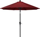 270 cm parasol, patio parasol, tuinparasol, terrasparasol, tafelscherm, martkparasol, 8 ribben, bordeauxrood