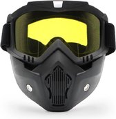 Actania Ski Masker - Ski Zonnebril - Dames - Heren - Wintersport - Winddicht - UV-Bescherming - Ski Gadgets - Geel