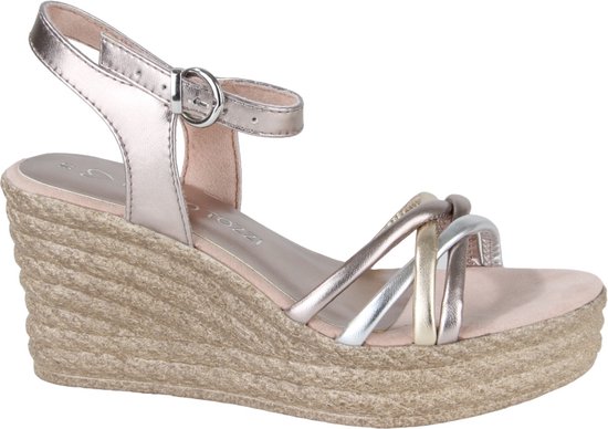 Marco Tozzi 2-28307-42-532 dames sandalen sportief maat 42 metallic