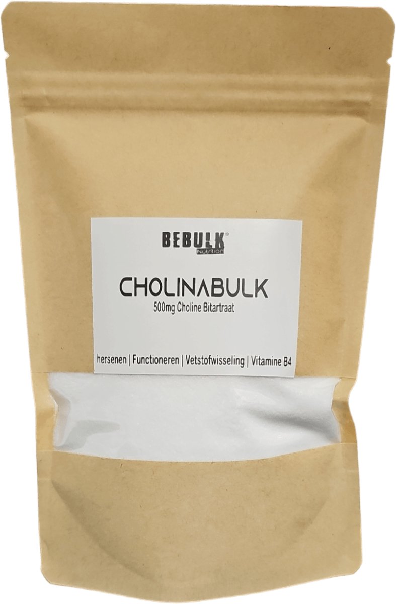 Mineralen - CholinaBulk - Choline Poeder - BeBulk Nutrition - 1000g Neutraal
